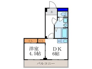 ユタカガーデン円町の物件間取画像